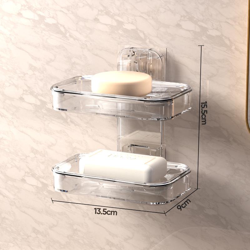 Портативная пыле- и водонепроницаемая мыльница с крышкой для слива для ванной комнаты или путешествий