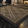 Yousheng Entry Door Mat Dirt Trapper Modern Geometric Rectangle Anti-slip Rubber Indoor Outdoor Entrance Welcome Door Floor Rug Home Supplies
