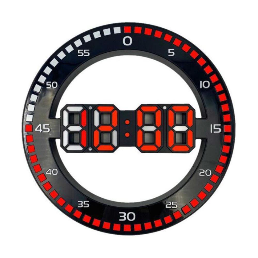 Modern Led Digital Wall Clock Jumping Seconds Portable Silent Electronic Clock Wall Mounted Luminous Wall Clock