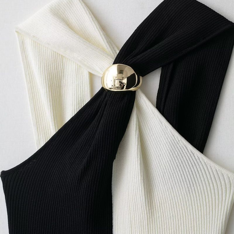 Kaslead New Women Clothes Western Style Simple Accessories Knitted Neck Collar Top 4938016