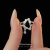 Banyan Tree S925 Silver Teardrop Pearl Ring - Women's Irregular Retro Design