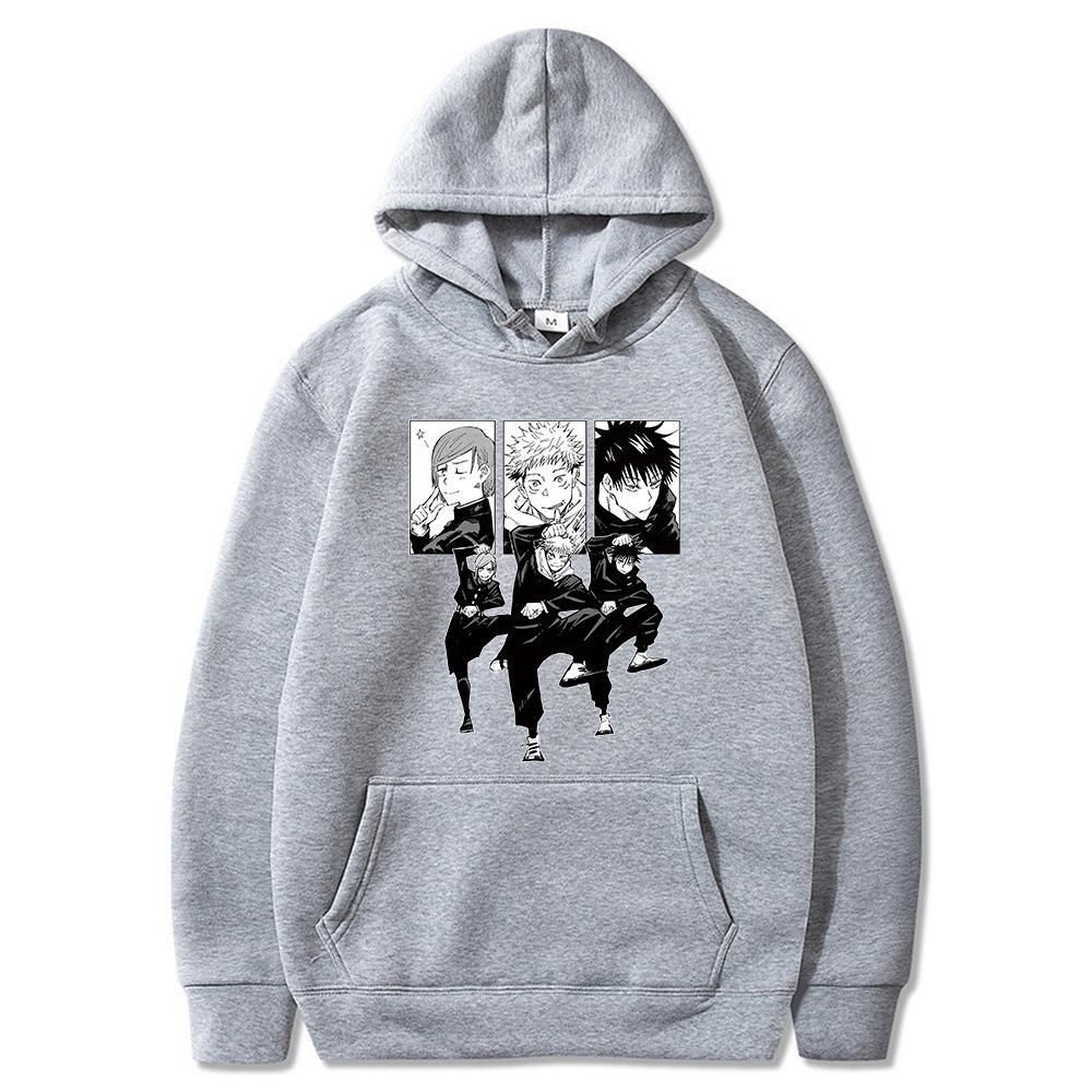 Jujutsu Kaisen Spell Return Battle, Printed Hooded Sweatshirt For Men And Women