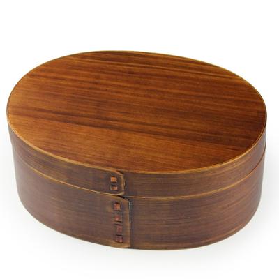 Fujishiro Kogei Magewappa Овальная коробка для бенто, лак Urushi. Изготовлено в Японии. (большой)