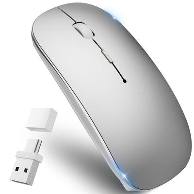 Беспроводная Bluetooth-мышь с портом High Bluetooth DPI TELEC Совместима с и Смартфонами [2025 Ведущий в отрасли Тип-C и USB-A Совместимый] Тип-C