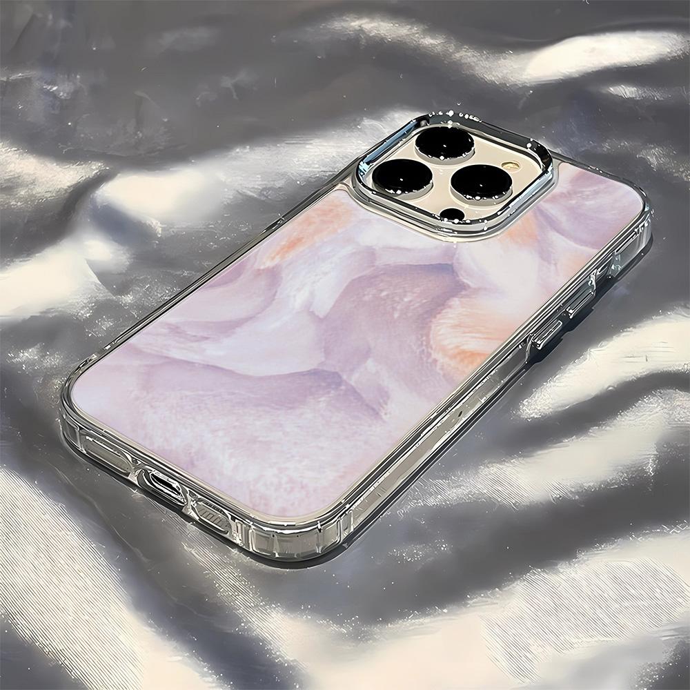 Фиолетовый прозрачный чехол-бампер для IPhone 17 Air 16 15 14 13 12 11 Pro Max Задняя крышка для IPhone X XS XR 7 8 Plus Чехол Funda