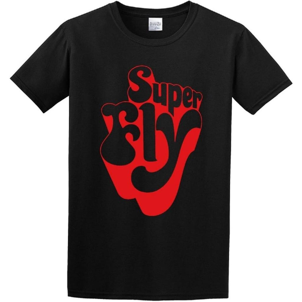 DALIBANG Super Fly Блэксплотейшн Superfly Будда Кертис Мэйфилд Унисекс 100% Хлопок Футболки с коротким рукавом Черный