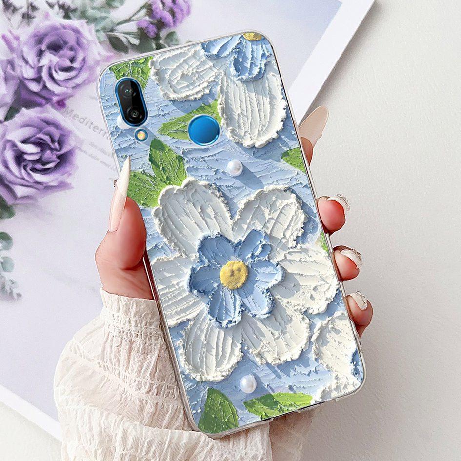 Case For Huawei P20 Lite Cover ANE-LX1 ANE-LX2 ANE-LX3 New Fashion Butterfly Soft Silicon Cover For Huawei P20Lite Nova 3e Funda