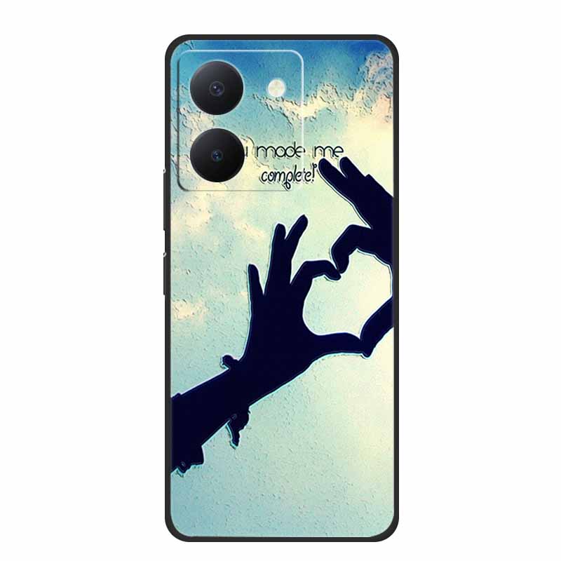 3D Emboss Case For Vivo Y27s Phone Case Relief Black Silicone Soft Back Cover Coque Funda For Vivo Y27s Case Y 27 s Capas 6.64"