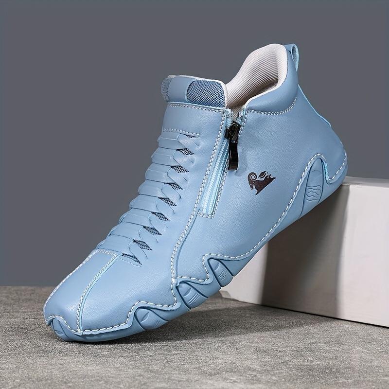 Мужская и женская обувь ручной работы, прошитая, женская обувь с мягкой подошвой из коровьей жилы, осенне-зимняя обувь на плоской подошве, одинарная обувь, повседневная обувь