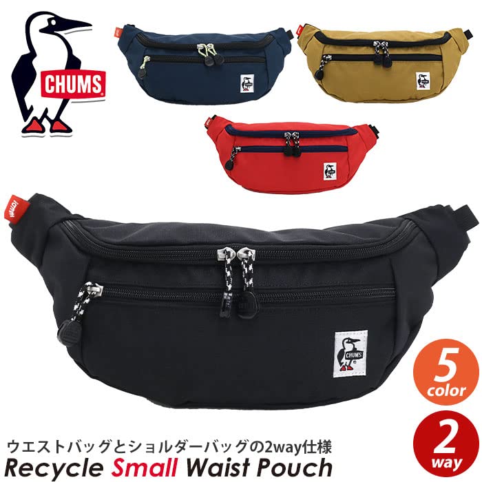 Bag Recycle Small Waist Pouch Red [Chums] Men's