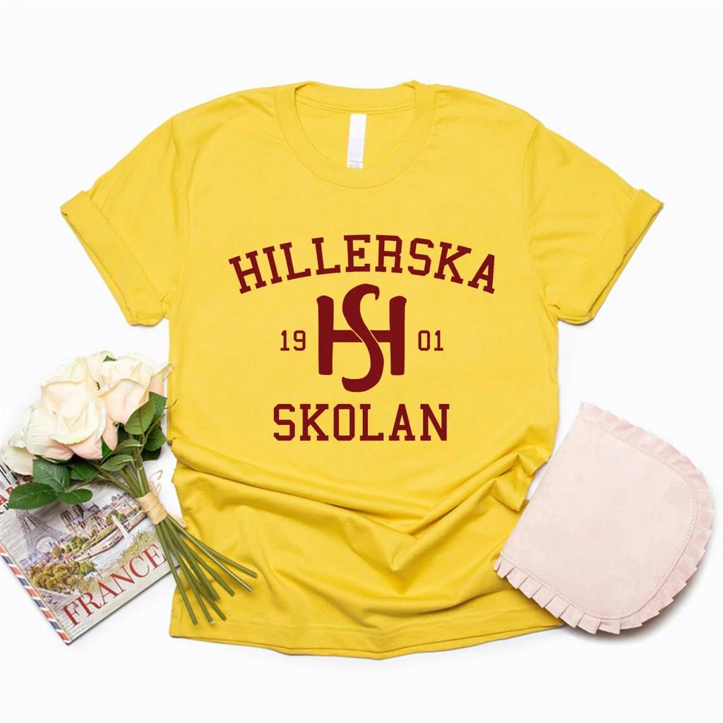 Футболка Young Royals Hillerska Skolan, вдохновленная телешоу, женская футболка с графикой, футболки с коротким рукавом, уличный стиль, топ
