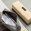 Simple Large Capacity Creative Pen Bag Fashion Solid Color Canvas Pencil Organizer Case School Supplies Stationery Gifts