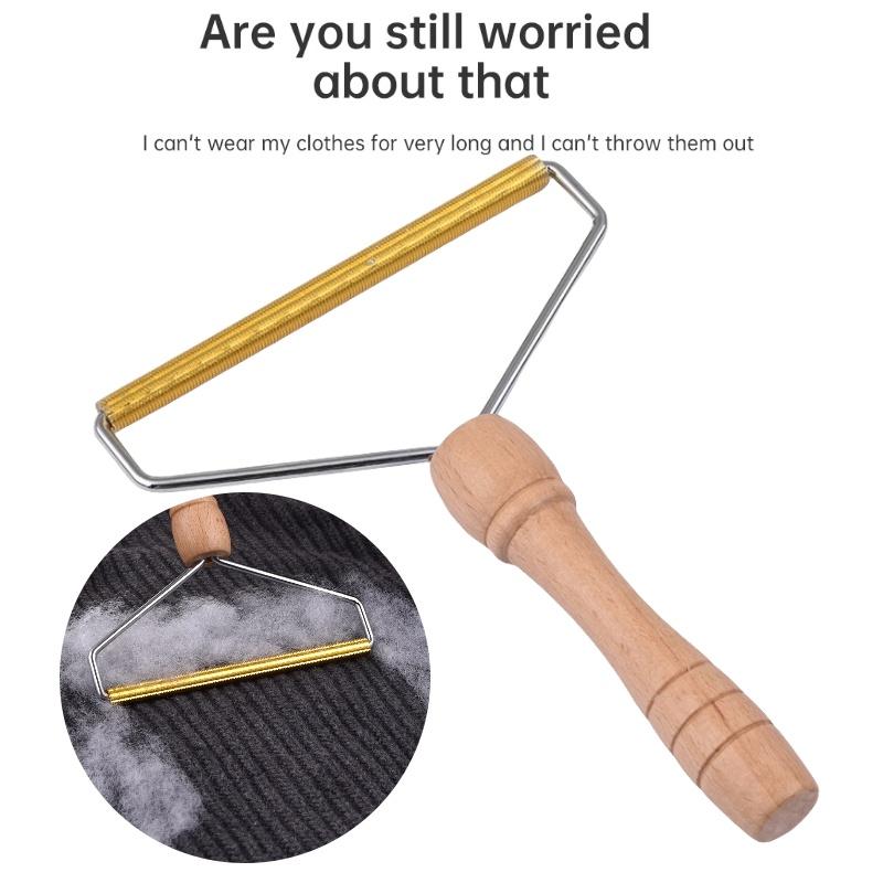 Практичный и удобный джутовый деревянный удалитель ворса Отлично подходит для удаления катышков