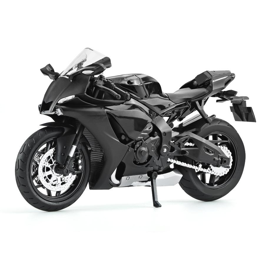 1/12 YAMAHA R1 игрушечная модель мотоцикла литой сплав со звуком и светом резиновые шины масштабная модель мотоцикла игрушки для детской коллекции