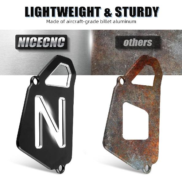 NICECNC Chain Sprocket Protector Aluminum Compatible with Yamaha Raptor 700 YFM700R 2006-2023, Raptor 700R YFM700R 2009-2023, Raptor 700 YFM700