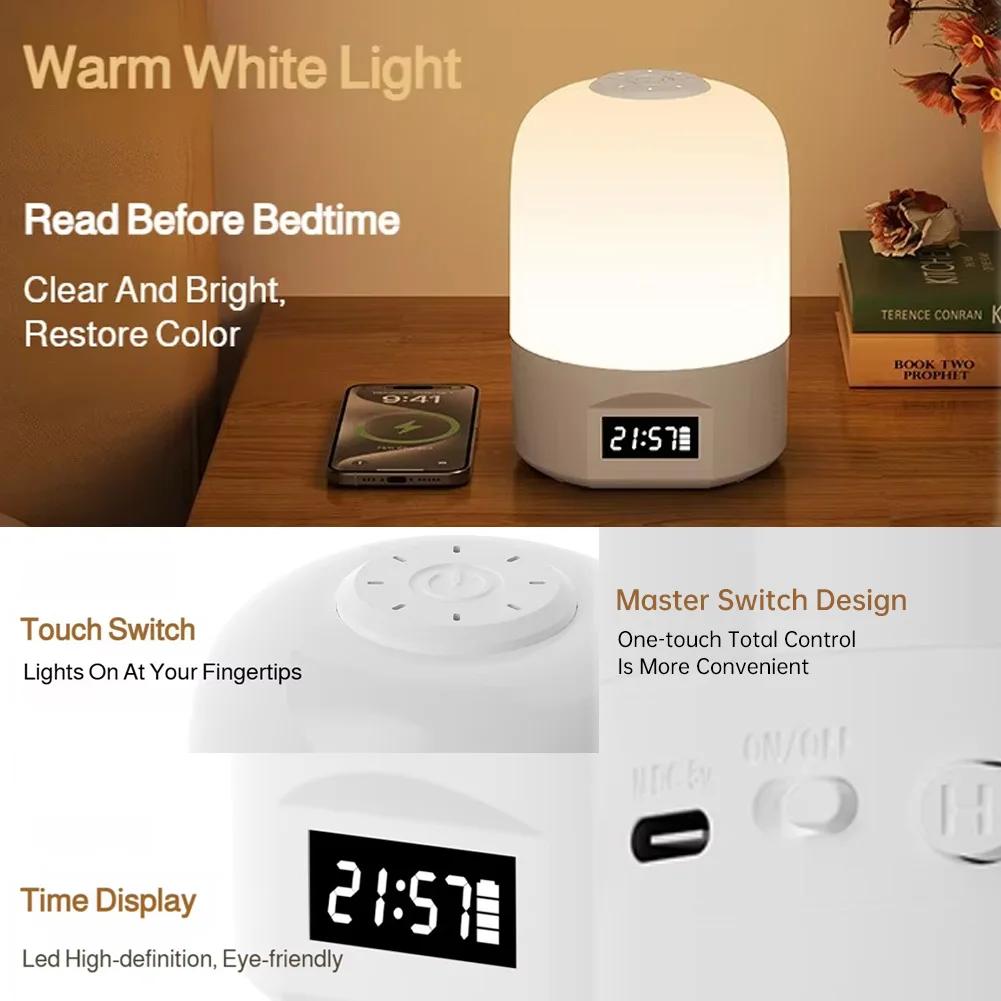 Ambient Soft Light USB LED Night Light Rechargeable Touch Night Light 3 Color Wireless Bedside Lamp For Baby's Room Kids Gift