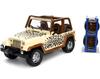 1992 Wrangler Песочный и Коричневый с Графикой и Дополнительными Колесами Серия Just Trucks 124 Литая Модель Автомобиля от Jada 32426