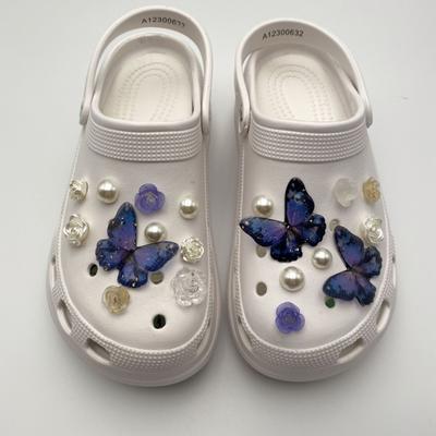 Подвеска для обуви, булавки «сделай сам», стерео жемчужный цветок, украшение в виде бабочки, пряжка для обуви с отверстиями, набор подвесок, аксессуары, подарок для детей для мальчиков и девочек