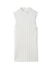 ИДЕНТИФИКАТОР FRAY. Женский дизайнерский трикотаж без рукавов в рубчик FWNT254030 Белый