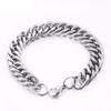 Chain Stainless Steel Silver Color Accessories Punk Jewelry Heavy Chain Men's Bracelets Bracelets