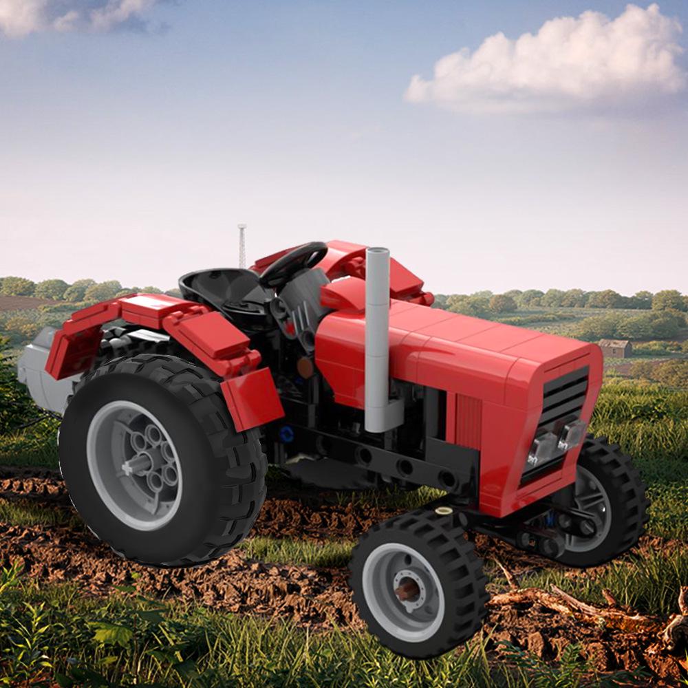 Игрушка-конструктор Модель винтажного трактора, совместимая с Lego - MOC-169171