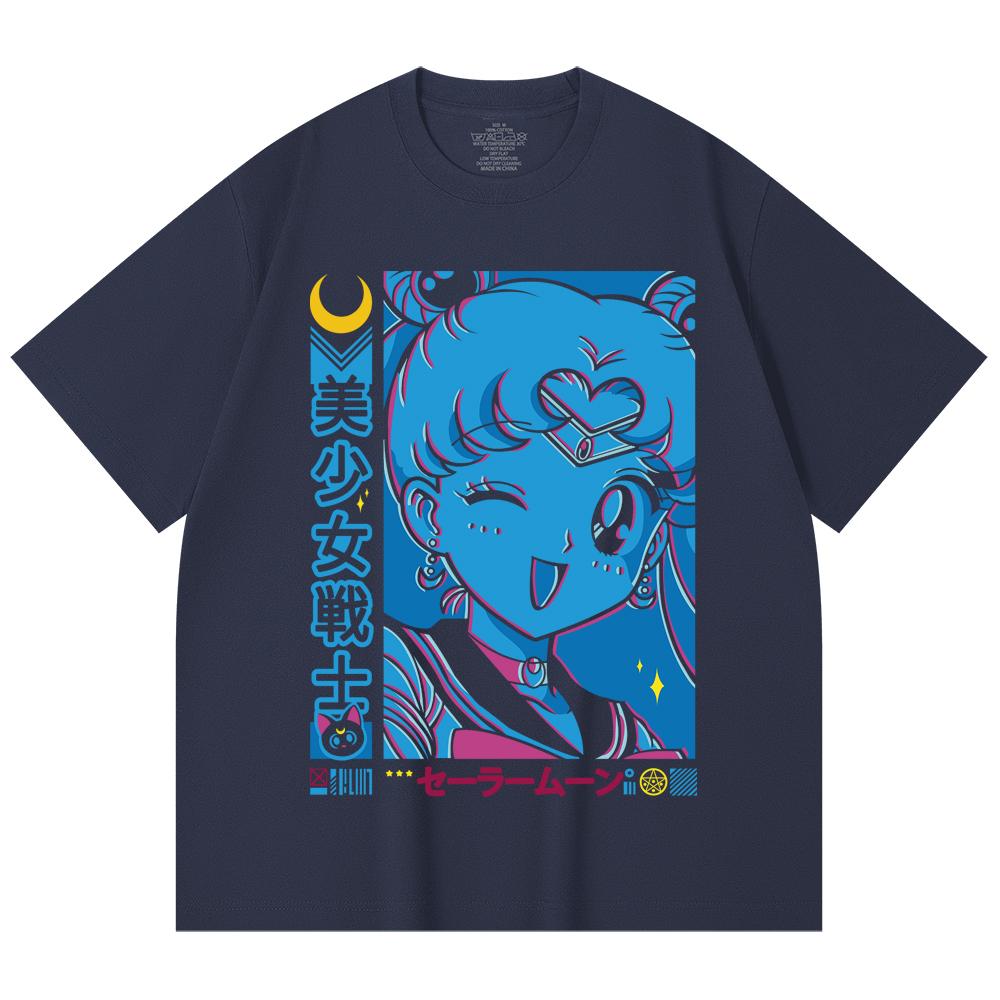 Унисекс футболка из 100% хлопка плотностью 230 г/м² с принтом Sailor Moon V13
