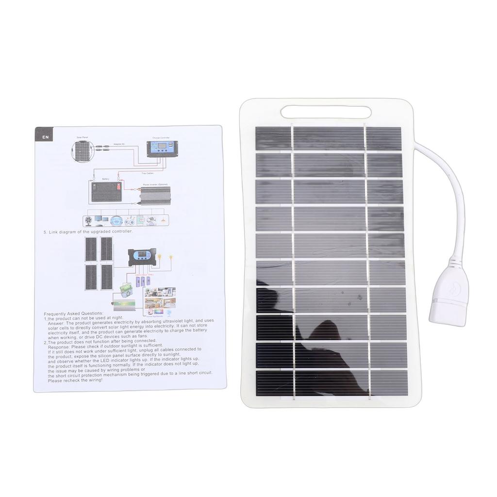 Маленькая солнечная панель 2 В, водонепроницаемая IP67, USB-зарядное устройство от солнечной панели для использования на открытом воздухе, в экстренных ситуациях