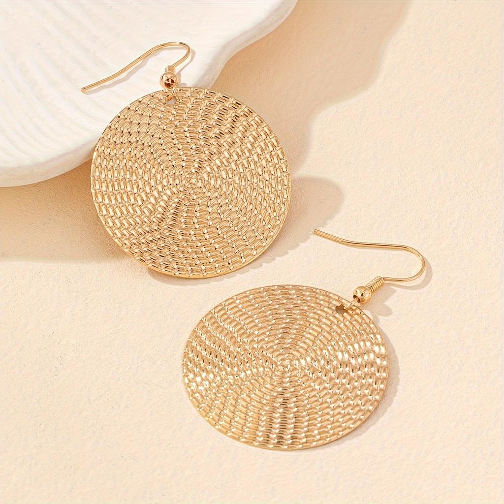 Шикарные и простые большие круглые серьги-кольца для женщин - Универсальный модный аксессуар на все сезоны KTJ