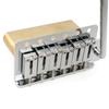 Musiclily Ultra Tremolo Unit Bridge with Modern Brass 42mm Brass and Insertable Tremolo Arm for American Vintage Strat Electric Chrome 10.5mm 6-Point