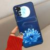 Чехол Синий Белый Цветок Лотоса Для Xiaomi Redmi Note 14 13 12 10 11 15 Pro Plus Чехол Для Redmi 15 15C 13C 10C 12C 14C