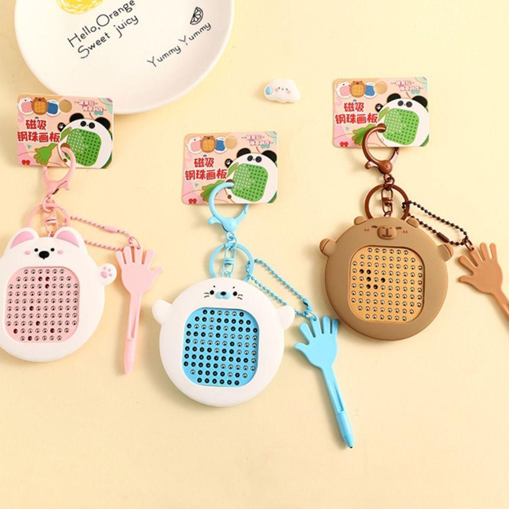 Relaxing Toy Drawing Boards Magnetic Sketchpad Magnetic Board Key Ring  Birthday Gift