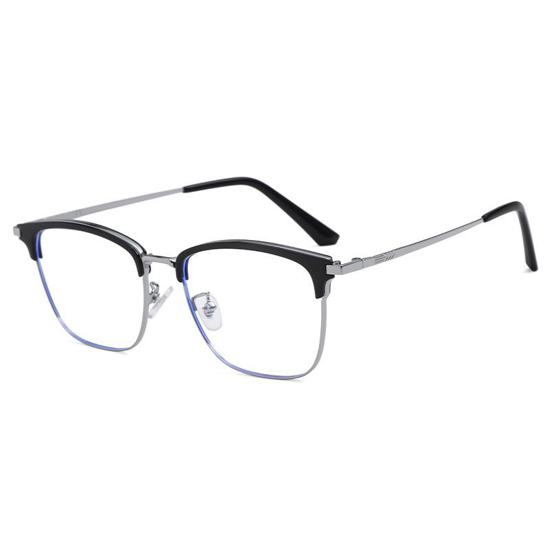 Мужские Бизнес-Очки для Чтения Роскошный Дизайн Металлическая Оправа Анти Синий Свет Очки для Пресбиопии Ультра Легкие Высококачественные Очки