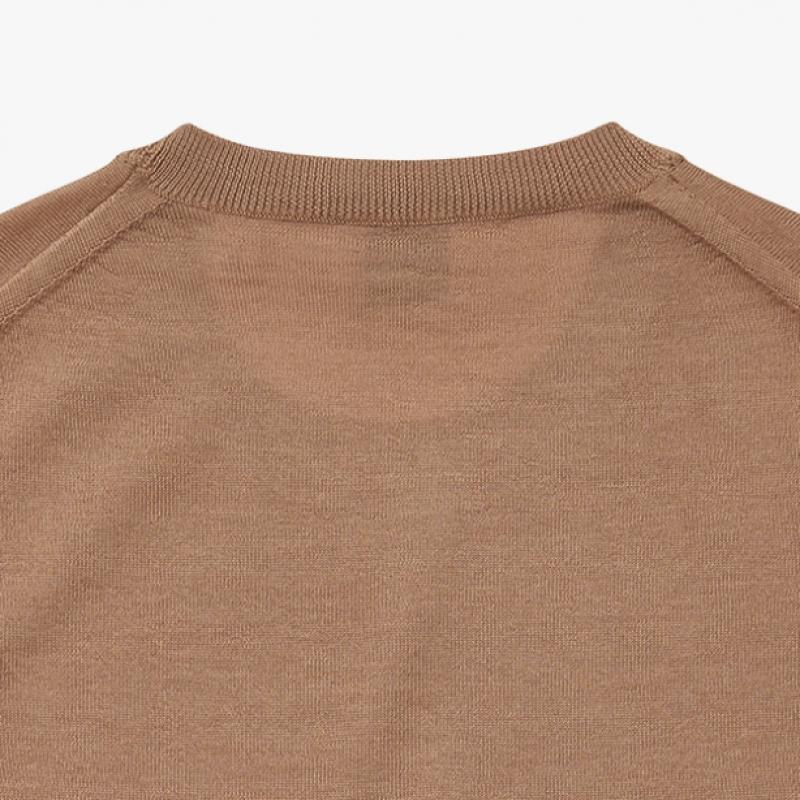 Burberry 8075017 Bempton Vampton Check Patch Merino Wool Women S Knit