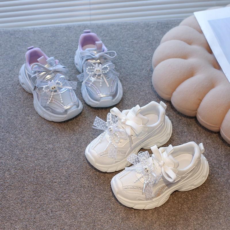 Kids Chunky Sneakers Girls Boys Breathable Mesh Upper Lightweight Casual Shoes Fall Outdoor Walking
