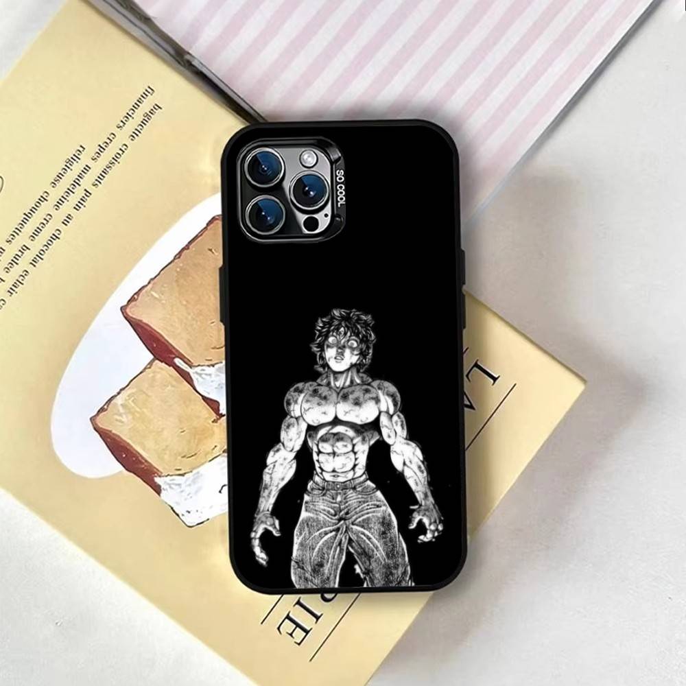 B-Baki Phone Case For iPhone 17,16,15,14,13,12,11 Plus,Pro Max,XS,Colored Silver Plated Inside Cover