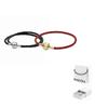 Pandora Leather Bracelets Unisex Black/Red ZT-0006- /