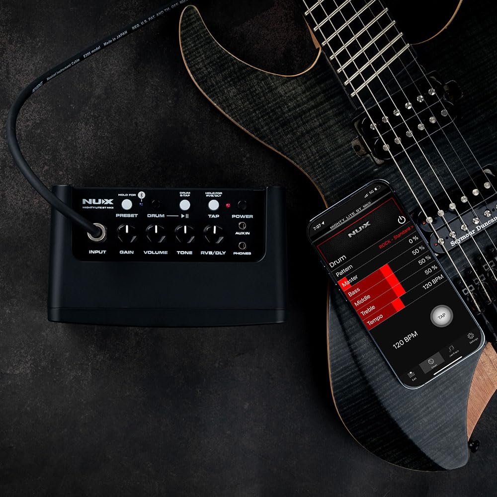 NUX Mighty Lite BT MKII Compact Combo Modeling Amplifier for Guitar and Bass