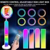 High Quality Portable 12.9 Inch 13 Inch iPad Photo Booth Adjustable Photo Booth Adjustable circular RGB fill light Party Wedding