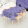 6PCS Holiday Disposable Halloween Tablecloth Halloween Themed Pumpkin Tablecloth Party Atmosphere Decoration Durable Supplies