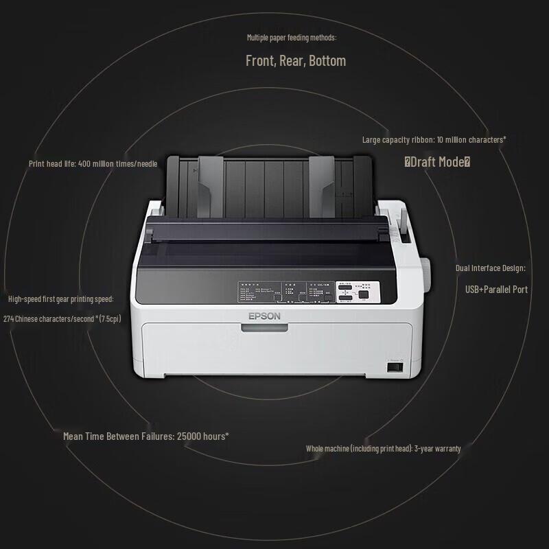Epson Dot Matrix Printers CN plug (adapter included)