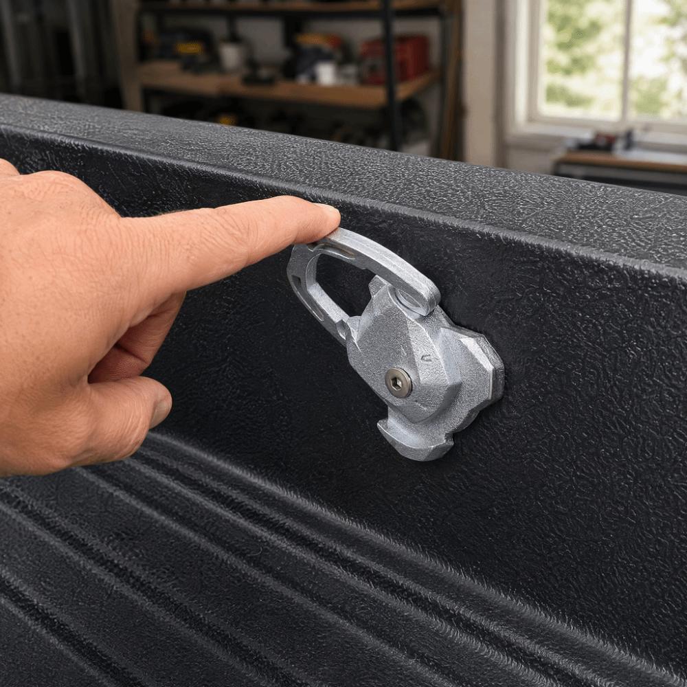 Alloy Tone Cargo Fastening Clip Durable Truck Bed Anchor Hook Bed Liner Buckle Foton Pickup Refit