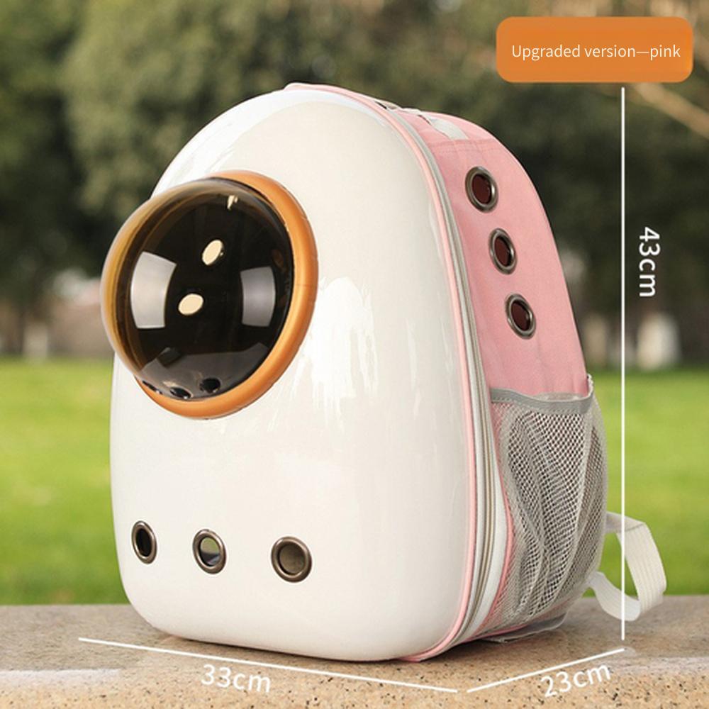 portable transparent space capsule pet carrier backpack breathable large capacity side open for cats outdoor travel