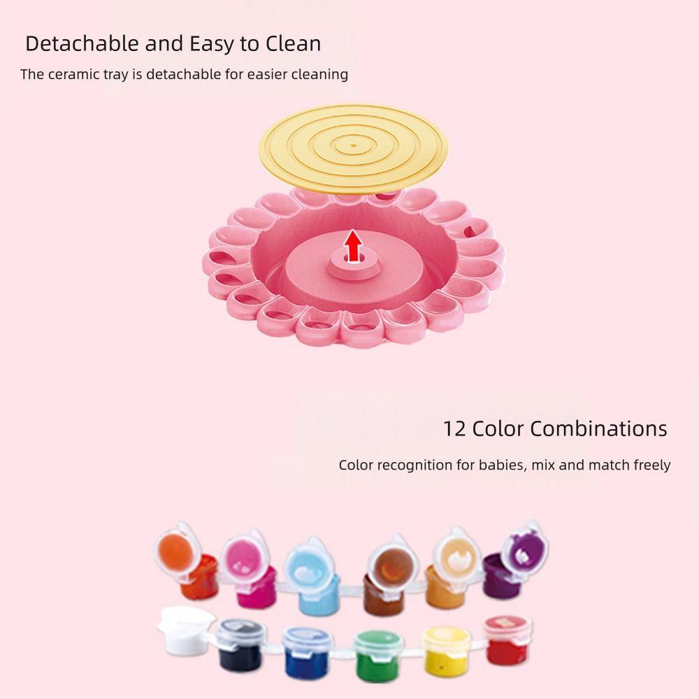 Multicolor Pottery Shaping Machine Toy Plastic Clay Shaping Tool Kids Handmade Craft