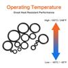 Набор силиконовых уплотнительных колец 200 шт./набор Высокотемпературные уплотнительные шайбы с O-образным кольцом Ассорти Резиновая прокладка Уплотнение Инструмент для ремонта автомобилей