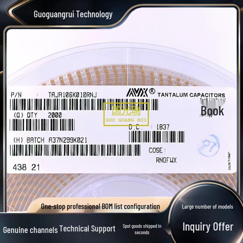AVX Tantalum Capacitors TAJC106K025RNJ, TAJB106K016RNJ, TAJR106M006RNJ - Original Genuine