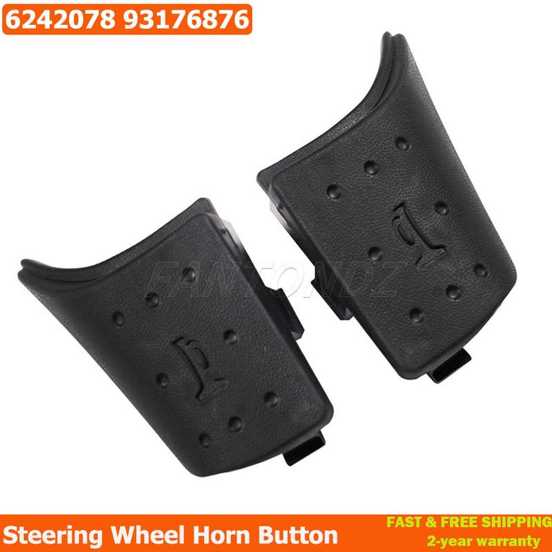 1 пара Кнопка гудка рулевого колеса Левая Правая Для Vauxhall Opel 6242078 Corsa C Tigra B Meriva A Combo C 93173876 48263551