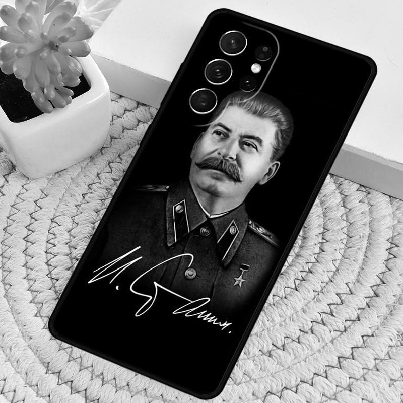 Русский Сталин СССР ТПУ Чехол для телефона Для Samsung Galaxy note 10 pro S26 S25 S24 S23 S22 Ultra Plus S21 FE S20 Ударопрочный Чехол