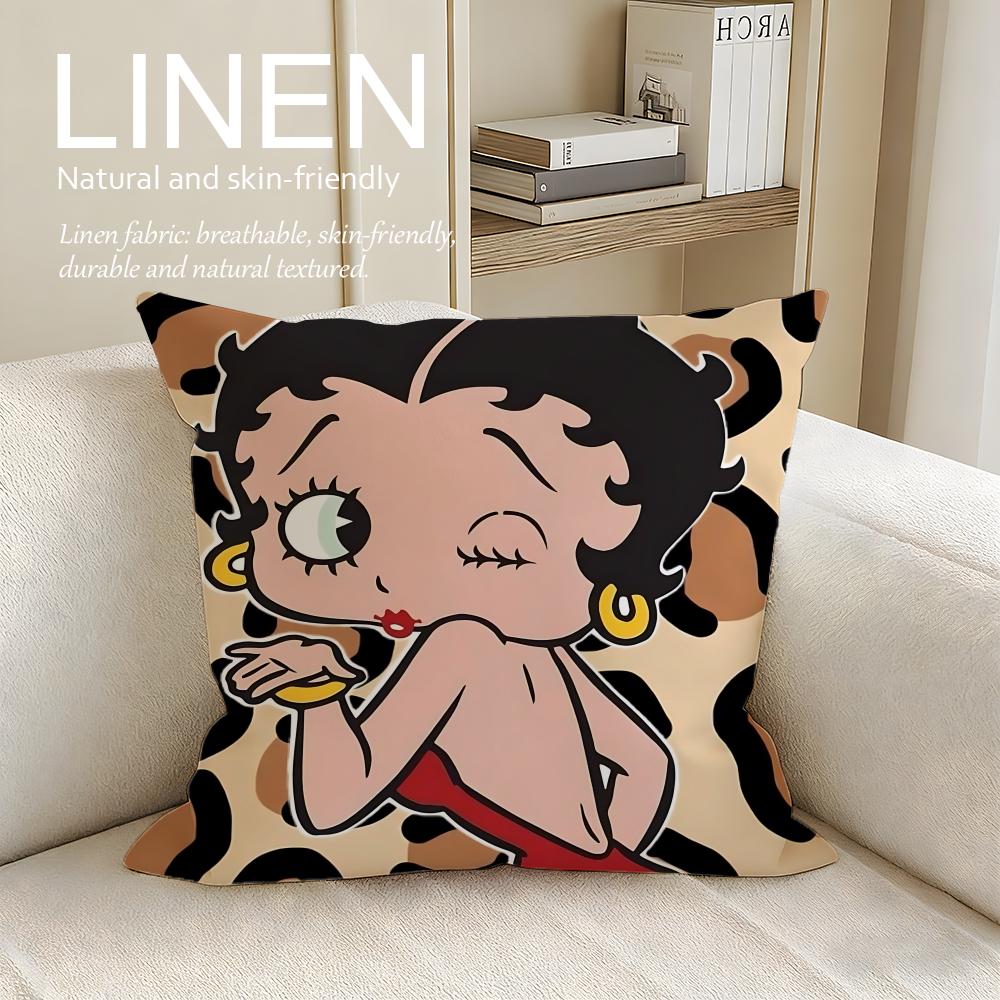 Классический набор наволочек для подушек Betty Boop Шт x x Дышащая Моющаяся Наволочка для Диванной Подушки
