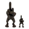 2Pcs/Set Middle Finger Figure Statue Desktop Flip-off Hand Figurine with Legs Rebellious