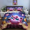 Комплект постельного белья с принтом покемона Джигглипаффа, пододеяльник, 1 пододеяльник, 2 наволочки, комплект постельного белья для взрослых и детей, роскошный подарок на день рождения